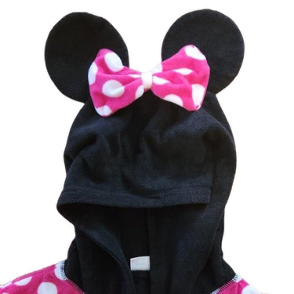 Minnie Mouse Disney Hoodie One Piece Pajama || Girls Large GUC